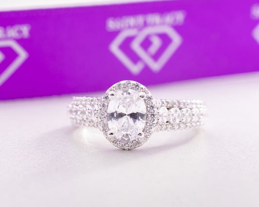 Eliana Sterling Silver Engagement Ring